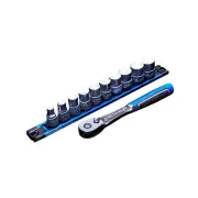 11 Pcs of Kincrome 3/8" Drive LOK-ON Socket Set - Metric Chrome Vanadium Steel