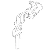 Genuine Nissan Cylinder & Keys H0601-7Y00J (for: Nissan)
