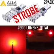 LED 921 Strobe Blinking Flashing High-Center-Brake Light Bulb Safety Warning, 2x