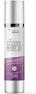 [BIOLABS PRO] Natural Bio-identical Bi-EST 2.5 Cream For Women, Three Month Supply (3.6 oz - Unscented)