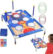 Cornhole Set - Corn Hole Children's Outdoor Toy Funny Cornhole Pocket Throw Interactive Cornhole Game Bean Bag Throwing for Children Cornhole Games for Children, Families and Adults