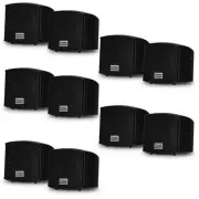 Acoustic Audio AA321B Indoor Mount Black Speakers 2000W 5 Pair Pack AA321B-5Pr
