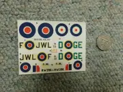 Heller decals 1/72 Supermarine Spitfire Mk XVI E H166