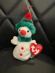 Ty Beanie Baby "Snowgir"l the Snowman Plush 7" 2002 - New