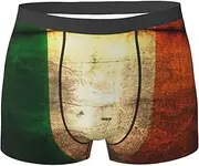 [CADREWY] Irish Flag Print Wide Range of Sizes Men Briefs Breathable Stretch Lightweight for Everyday Wear