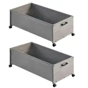 Under Bed Storage with Wheels, Bigger Size, Under Bed Drawers Heavy Duty, 2 P...