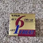 Cassette Tapes Fuji DR-I 60 Audio Cassettes Extraslim Case Unopened 7 Pack NIP