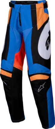 Alpinestars Racer Melt Youth Motocross Pants, blue-orange, Size 24 Blue Orange