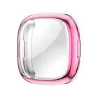 Full TPU Cover Glossy Clear Fr Fitbit Versa4 3 Protector Case Electroplated Soft
