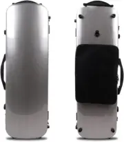 Violin Case 4/4 Full Size Carbon Fiber Oblong Hard Shell Rectangle Violin Case S