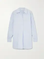 [Chloé] Chloé - Cotton-piqué Shirt - Blue - FR 38 FR 38 Blue