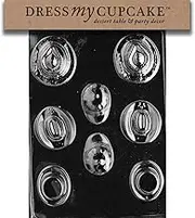 Dress My Cupcake DMCD024 Chocolate Candy Mould, Hats Assortment