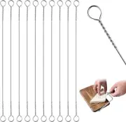 10 Packs Cheese Slicer Wire,5.7 Inch Wire 304 tangent silver