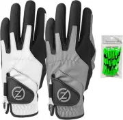 Zero Friction Men's Compression-Fit Synthetic Golf Glove, Universal Fit One Size