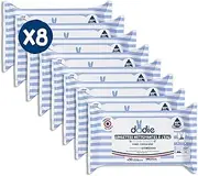 Dodie Pack of 8 Packs of Compostable Water Wipes - Pack of 50