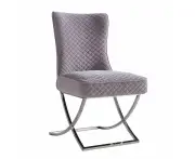 Sherman Dining Chair Silver Base