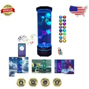 Innovative Bluetooth Jellyfish Lamp 16'' Tall with Color Changing Light Effects