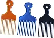 Healvian 3pcs Resin Retro Headdress Comb for Men Women Smooth Surface Gentle Scalp Massage for Styling
