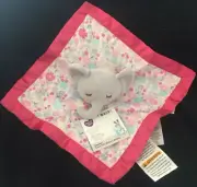 Parents Choice Floral Elephant Lovey Pink Blanket Buddy Flower NWT Plush