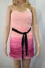 Georgina Chapman Of Marchesa Dress Size 2 Strapless Pink Ruched