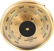 BESPORTBLE Metal Insert Dial Barometer Home Tool 3-in-1 Thermometer Hygrometer Weather Station