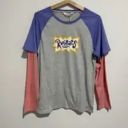 NEW Peter Alexander Men’s Rugrats Long Sleeve Shirt Top Size M Pj Pyjama