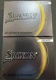 SRIXON ZSTAR DIAMOND GOLF BALLS - 2 DOZEN