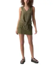 Sanctuary Link up Tie Front Tank Top
