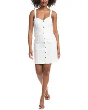 7 For All Mankind Sleeveless Button-Up Dress