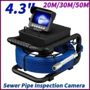 Sewer Pipe Inspection Camera Industrial Endoscope with 4.3 Monitor DVR IP68