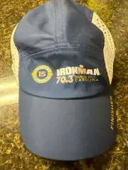 2024 IronMan North Carolina Finisher 5 Panel Hat Blue Boco Gear 70.3 NEW TAG NWT