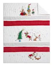 Dr Seuss The Grinch Quilt PBK Size Twin Nice