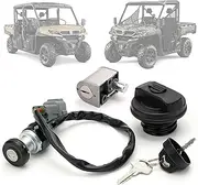 JERBOR ATV Ignition Switch Key Lock Set with Gas Cap Compatible with CFMOTO UFORCE 1000 UFORCE 1000 XL CF1000UU