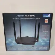 Juplink RX4-1800 Black 4 LAN Port Dual Band Mesh Wi-Fi 6 Wireless Router