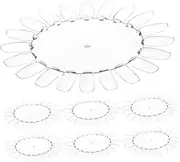 MERRYHAPY 10pcs Wheel Nail Display Shelf Nail Color Display Nail Gel Wheels Tip Colour Wheel Nails Circle Template Chart Nail Sample Sticks Polish Colored Circle Stickers Tassel Nail Shelf