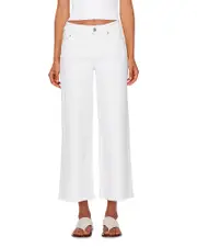 Dl 1961 Hepburn Mid Rise Wide Leg Jeans in White