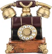 Vintage Decorative Telephone Model, Resin Antique Replica, Vintage Rotary Telephone Model for Home Theater Props, Cafe and Bar Decoration