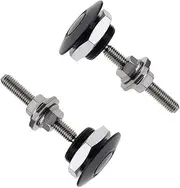 Quick Release Latch Universal Push Button Low Profile Hood Pins Lock Car Lock Clip Kit 1.25" Quick Latch for Hood Bumper or DIY 2 - Black