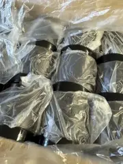 104 Pack of 4oz Plastic Amber Jars with Leakproof Lids and Labels sample jars