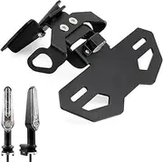 LED Turn Signal Fit For YAMAHA MT07 FZ07 YZF R7 2014-2025 MT-07 Motorcycle Tail License Plate Holder(Holder and Light B)