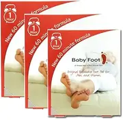 Foot Peel Mask - Baby Foot Original Exfoliant Foot Mask - Repair Rough Dry Cracked Feet and remove Dead Skin, Repair Heels and enjoy Baby Soft Smooth Feet - 80 mls in each Mint Scented Pair contains 17 natural extracts (Pack of 3)