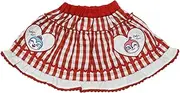 [Bandai Hobby] jksa7383 Anpanman Sweat Pants, Summer, Gingham Checkered Skirt, Baby, red, 90