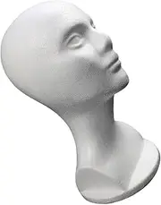 CALLARON Female Mannequin Stand for Wigs Hats Sunglasses Display Lightweight Wig Holder for Hair Styling Accessories Realistic Texture Easy to Store