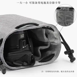 單反相機包攝影收納袋斜挎簡約便攜佳能尼康富士XT4 xs10拍立得sq1索尼A6400sony A7C微單數碼相機內膽包帆布