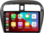 Hac Sa Beach for Android 13 Mitsubishi Mirage Radio 2012-2023 Car Stereo GPS Navigation Unit with Wireless Carplay Android Auto Receiver IPS HD Touchscreen Free Reverse Camera Mic (4GB RAM+64GB ROM)