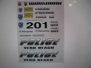 Vero Beach Florida Police Car Decals 1:64 two for one money