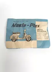 Vintage Monta-plex Vespa Moto Scooter Mini Plastic Model Kit Mint Sealed MIP - A