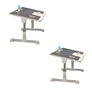 SOGA 2X 60X40cm Black Small Laptop Study Table Bed Portable Adjustable Foldable