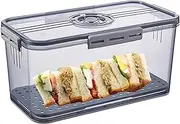 Airtight Bread Bins | Reusable Time Recording Bread Storage Container,Bread Holder Bin, Airtight Loaf Bread Saver Bread Keeper Box With Air Valve For Homemade Bread