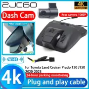 4K HD Wifi DVR Dash Cam Camera for Toyota Land Cruiser Prado 150 J150 2020-2023